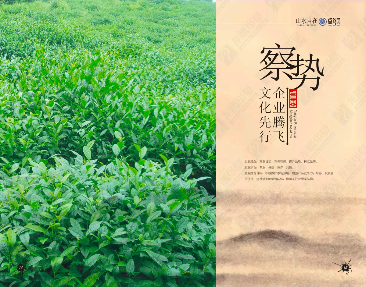 蒙頂山皇茗園茶業(yè)宣傳畫冊設(shè)計